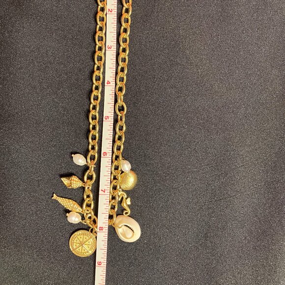 Stella Rose Ocean Themed Gold Tone Necklace - Picture 3 of 4